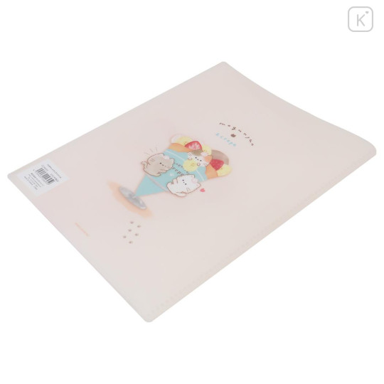 Japan Mogunyan 10 Pockets A4 Clear Holder - Cat Dessert Crepe Strawberry - 2