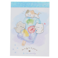 Japan Mogunyan Mini Notepad - Cat Fruits Popsicle