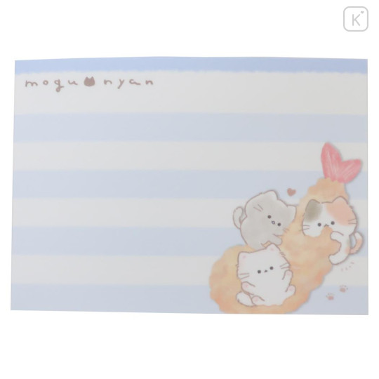 Japan Mogunyan Mini Notepad - Cat Fried Shrimp - 3