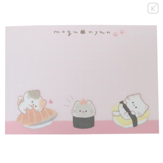 Japan Mogunyan Mini Notepad - Cat Sushi - 3