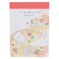 Japan Mogunyan Mini Notepad - Cat Pizza - 1