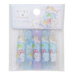 Japan Mogunyan Pencil Cap Set - Cat Fruits Popsicle