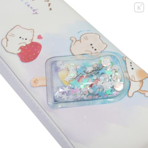 Japan Mogunyan Pen Pouch Pencil Case - Cat Fruits Popsicle - 4