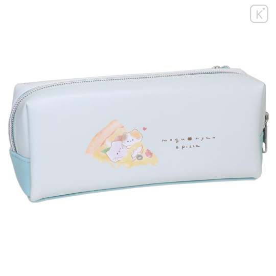Japan Mogunyan Pen Pouch Pencil Case - Cat Pizza - 2