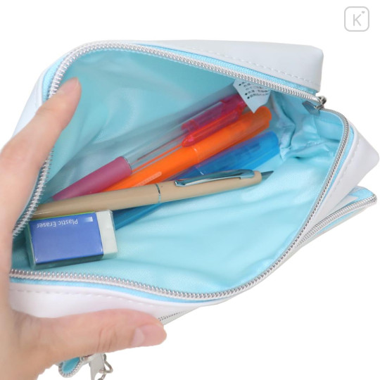 Japan Mogunyan Pen Pouch Pencil Case - Cat Pizza - 3