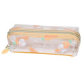 Japan Mogunyan Clear Pen Pouch - Cat Carrot - 1