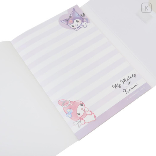 Japan Sanrio A6 Notepad - Kuromi & My Melody : Angel Devil - 2