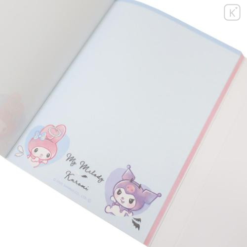 Japan Sanrio A6 Notepad - Kuromi & My Melody : Angel Devil - 4