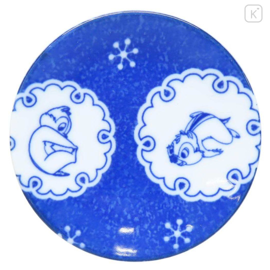 Japan Disney Porcelain Sauce Small Plate - Chip & Dale : Japanese Pattern - 1