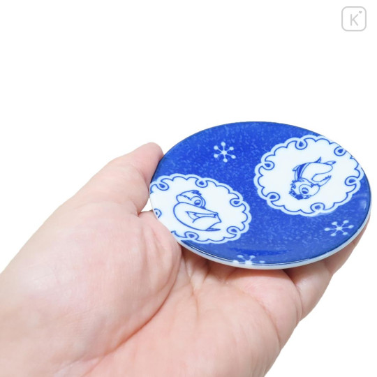 Japan Disney Porcelain Sauce Small Plate - Chip & Dale : Japanese Pattern - 2