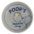Japan Disney Porcelain Sauce Small Plate - Pooh : Favourite Hunny Grey - 1