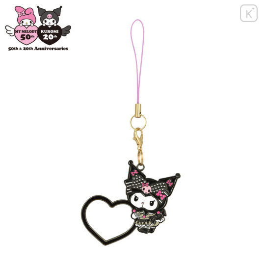 Japan Sanrio Ring Charm - Kuromi : 20th Anniversary Black Pink Party - 1
