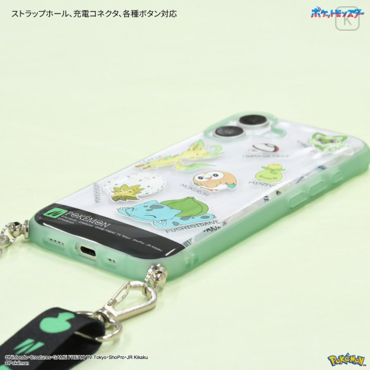 Japan Sanrio IIIIfit Loop iPhone 16 Case - Pocket Monster : Grass Type - 6