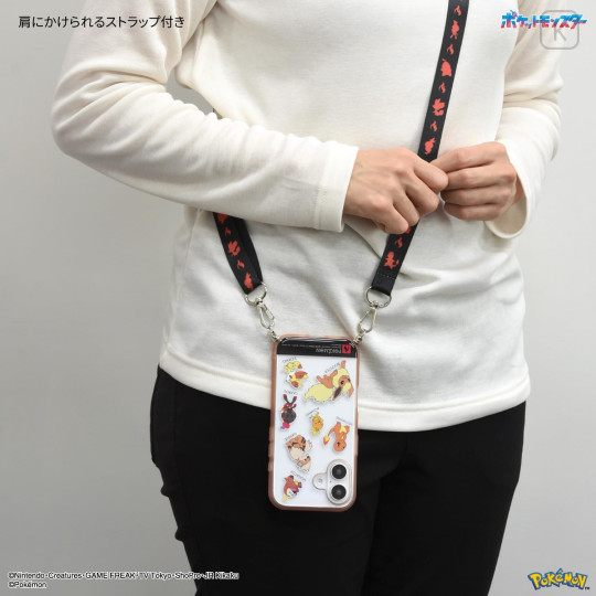 Japan Sanrio IIIIfit Loop iPhone 16 Case - Pocket Monster : Fire Type - 2