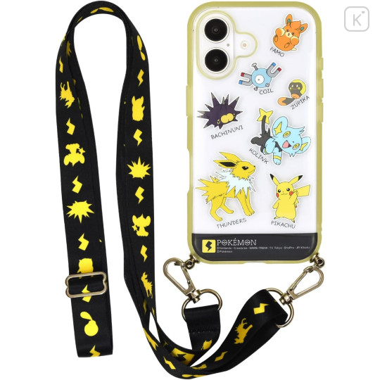 Japan Sanrio IIIIfit Loop iPhone 16 Case - Pocket Monster : Electric Type - 1