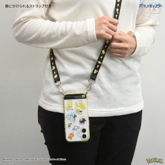 Japan Sanrio IIIIfit Loop iPhone 16 Case - Pocket Monster : Electric Type - 2