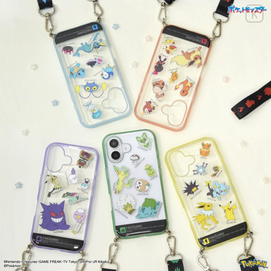 Japan Sanrio IIIIfit Loop iPhone 16 Case - Pocket Monster : Ghost Type - 7