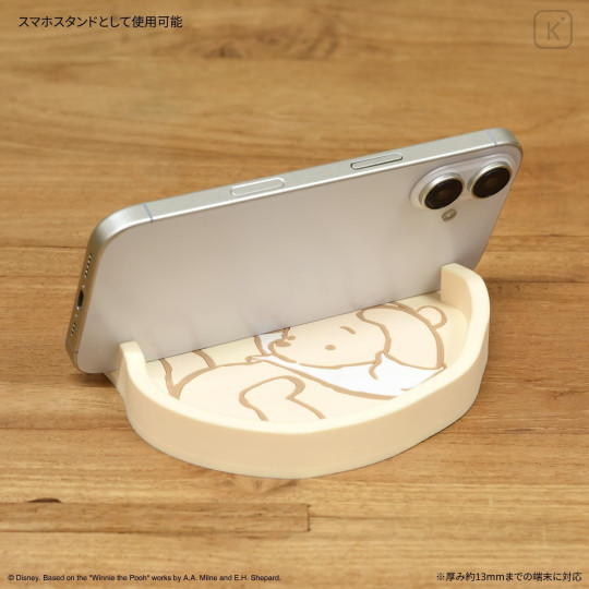 Japan Disney Smartphone Stand Accessory Tray - Pooh - 3