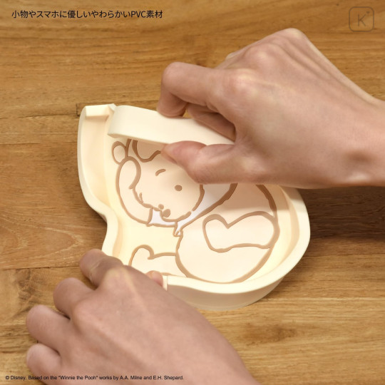 Japan Disney Smartphone Stand Accessory Tray - Pooh - 6
