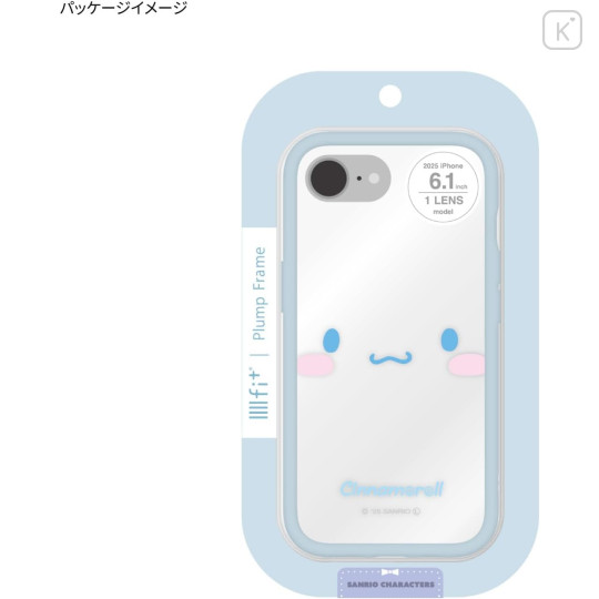 Japan Sanrio IIIIfit Plump Frame iPhone 16e Case - Cinnamoroll : iPhone16e - 7