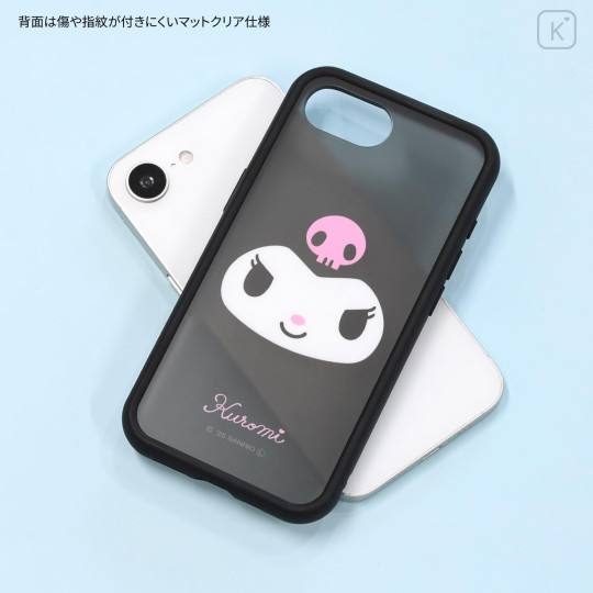 Japan Sanrio IIIIfit Plump Frame iPhone 16e Case - Kuromi - 2
