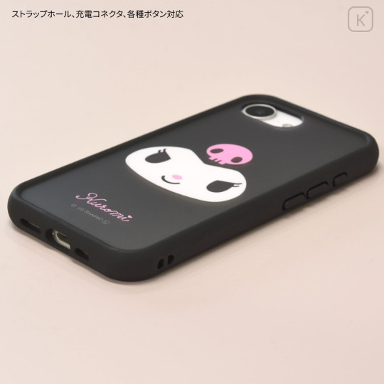 Japan Sanrio IIIIfit Plump Frame iPhone 16e Case - Kuromi - 3