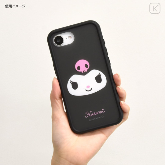 Japan Sanrio IIIIfit Plump Frame iPhone 16e Case - Kuromi - 5
