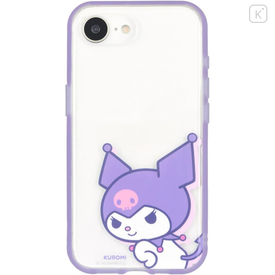 Japan Sanrio IIIIfit Clear iPhone 16e Case - Kuromi - 1