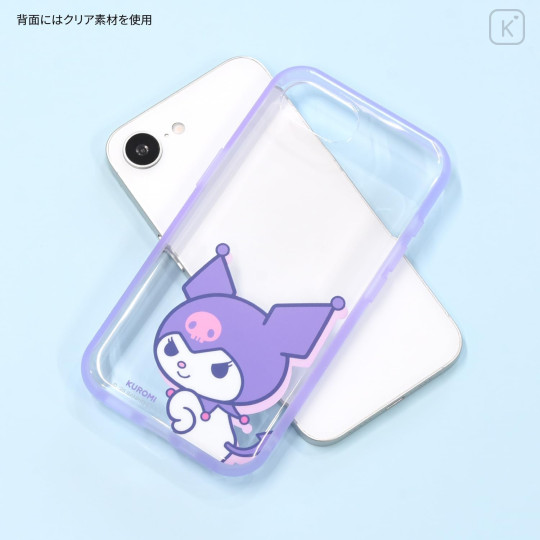 Japan Sanrio IIIIfit Clear iPhone 16e Case - Kuromi - 2