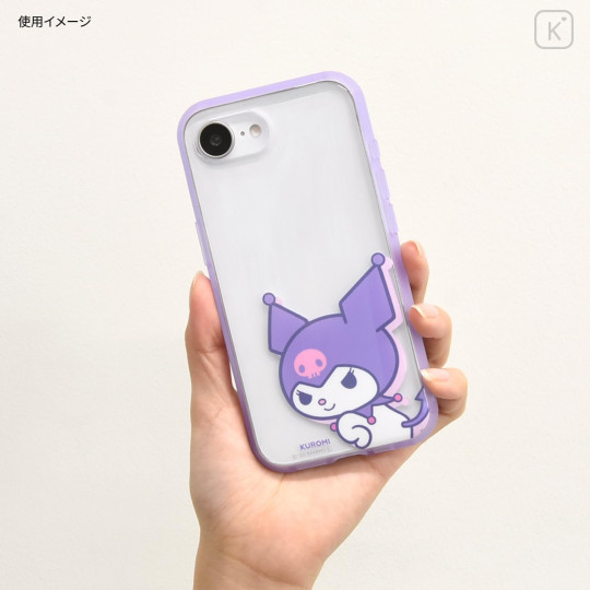 Japan Sanrio IIIIfit Clear iPhone 16e Case - Kuromi - 4