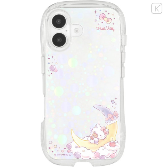 Japan Sanrio Crystal Clear iPhone 16 Case - Hello Kitty - 1
