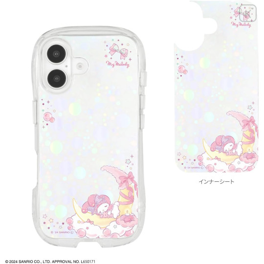 Japan Sanrio Crystal Clear iPhone 16 Case - My Melody : iPhone16 - 2