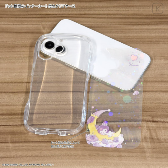 Japan Sanrio Crystal Clear iPhone 16 Case - Kuromi - 3