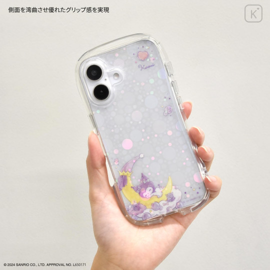 Japan Sanrio Crystal Clear iPhone 16 Case - Kuromi - 6