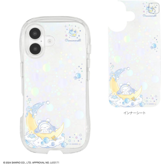 Japan Sanrio Crystal Clear iPhone 16 Case - Cinnamoroll - 2