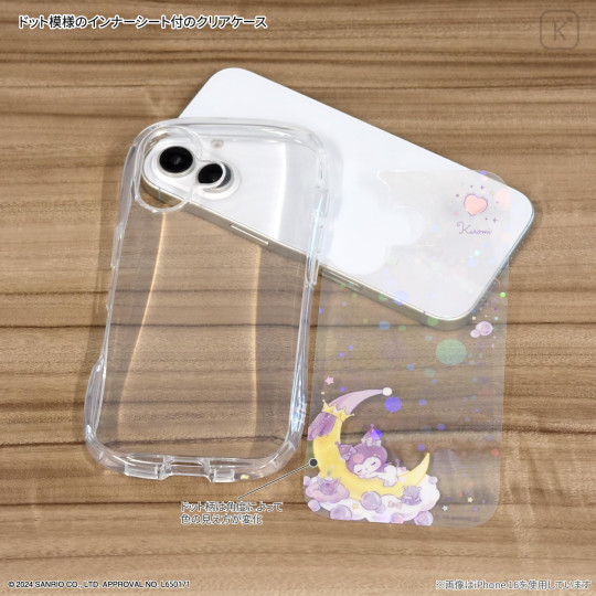 Japan Sanrio Crystal Clear iPhone 16 Pro Case - Kuromi - 3