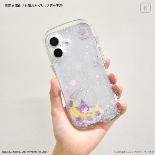 Japan Sanrio Crystal Clear iPhone 16 Pro Case - Kuromi - 6