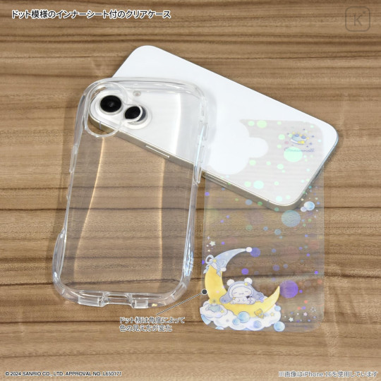 Japan Sanrio Crystal Clear iPhone 16 Pro Case - Cinnamoroll - 3