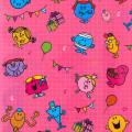 Japan Sanrio 5 Pockets A4 Index Holder - Mr. Men & Little Miss : Party Pink - 4