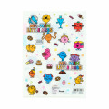 Japan Sanrio 3 Pockets A5 Index File - Mr. Men & Little Miss : Dessert Time White - 2
