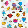 Japan Sanrio 3 Pockets A5 Index File - Mr. Men & Little Miss : Dessert Time White - 3