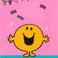 Japan Sanrio 3 Pockets A5 Index File - Mr. Men & Little Miss : Little Miss Sunshine Happy Pink - 4