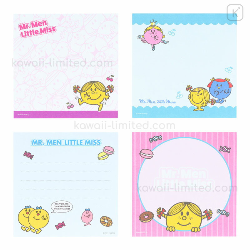Japan Sanrio Square Memo - Mr. Men & Little Miss : Little