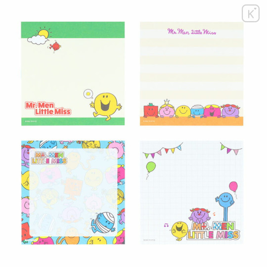 Japan Sanrio Square Memo - Mr. Men & Little Miss : Mr. Happy Yellow Sky - 3
