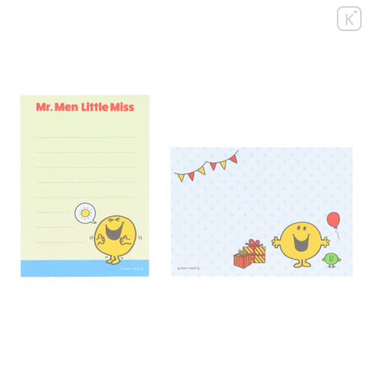 Japan Sanrio Mini Notepad - Mr. Men & Little Miss : Mr. Happy Blue Sky Sunny Day - 3