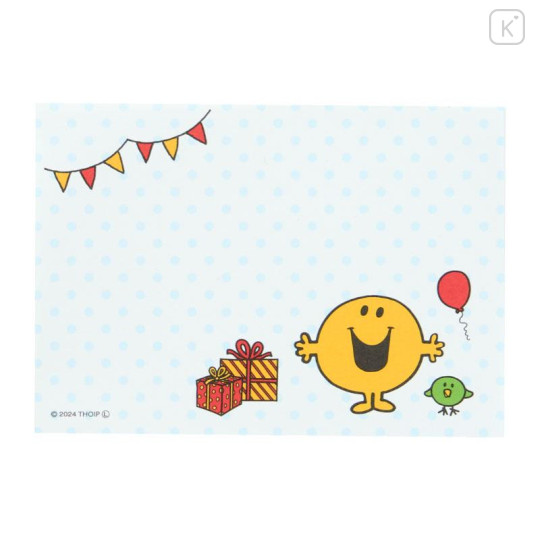 Japan Sanrio Mini Notepad - Mr. Men & Little Miss : Mr. Happy Blue Sky Sunny Day - 5