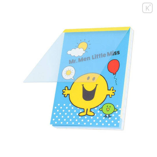 Japan Sanrio Mini Notepad - Mr. Men & Little Miss : Mr. Happy Blue Sky Sunny Day - 6