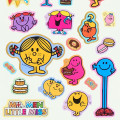 Japan Sanrio Gold Foil Washi Sticker - Mr. Men & Little Miss : Sweet Party Yellow - 4