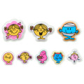 Japan Sanrio Plump Sticker - Mr. Men & Little Miss : Little Miss Sunshine Purple - 3