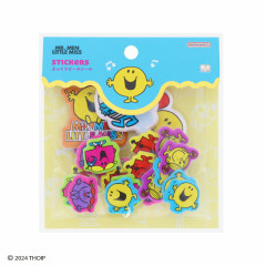 Japan Sanrio Plump Sticker - Mr. Men & Little Miss : Mr. Happy Blue